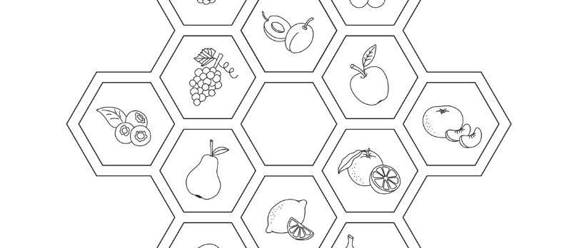 Ausmalblatt Obst